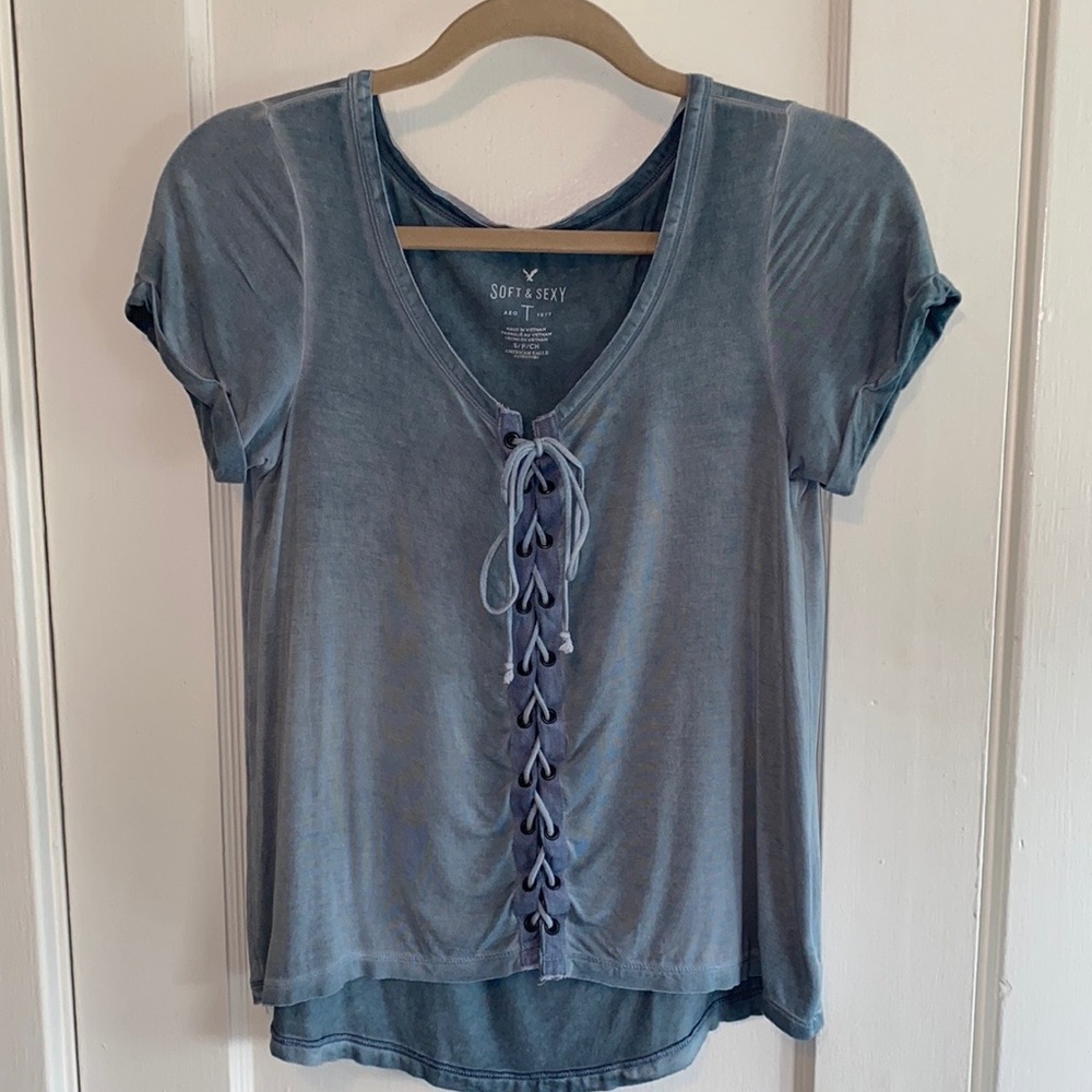 American Eagle Tie Up T-Shirt